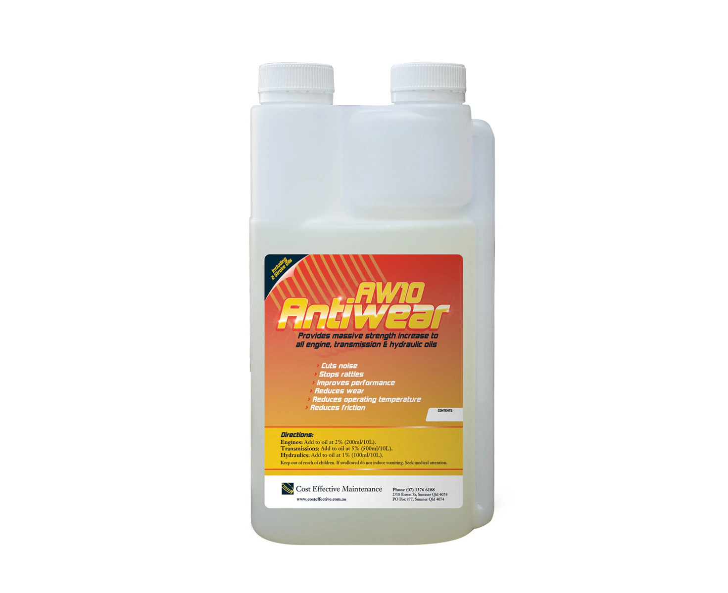 Engine and Gearbox Additive, AW10 Antiwear