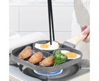 3-in-1 Nonstick Egg Frying Pan Mini Pancake Pan for Breakfast, Egg, Bacon and Burgers