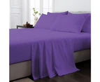 Justlinen Luxe Perfect Bamboo Blend Sheet Set Soft All Size Sheet-Purple