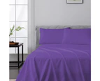 Justlinen Luxe Perfect Bamboo Blend Sheet Set Soft All Size Sheet-Purple