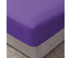 Justlinen Luxe Perfect Bamboo Blend Sheet Set Soft All Size Sheet-Purple