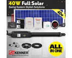 KENNER Solar Swing Gate Opener 80W Motor 40W Solar and all-in-one solution