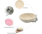 Bird nest cotton rope, parakeet breeding nest handmade winter warm, bird nest for cages Budgie parrots that perch, with soft cushions