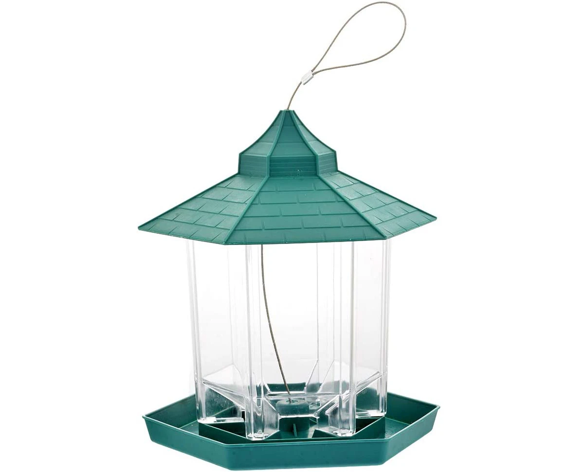 Retractable Full Iron Large Wild Bird Feeder, Solid Heavy Hanging Bird Feeder for Outside Garden Yard