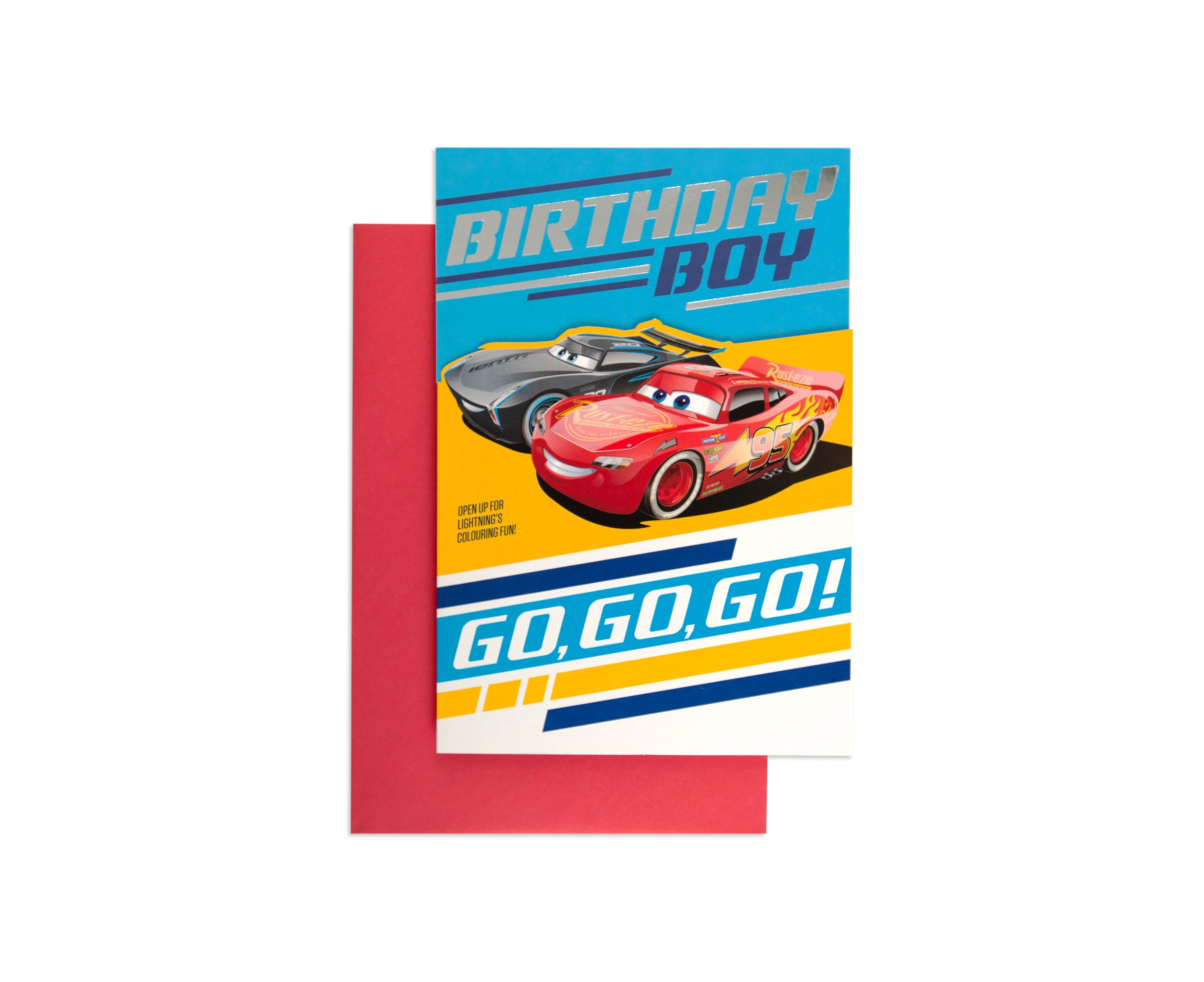 Hallmark Card - Disney Pixar Cars Birthday Boy Activity Card