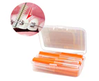 30Pcs/Box Interdental Brush Soft Bristle Teeth Care Manual Orthodontic Dental Teeth Brush Toothpick Oral Care-Orange2