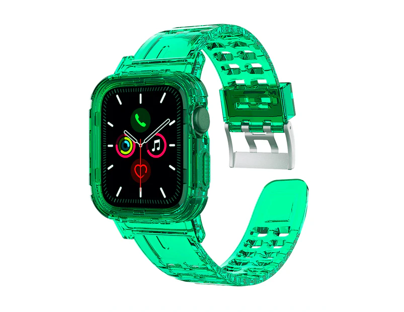 ZUSLAB Apple Watch Series 8 7 6 5 4 3 2 1 SE Bumper Case Band Strap 42mm 44mm 45mm - Green