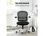 Artiss Office Chair Mesh Computer Desk Chairs Work Study Gaming Mid Back Black