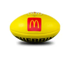 Sherrin AFL Replica Training Ball Leather Football Size 5 - Yellow