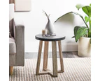 Cooper & Co. Quadro Outdoor Side Table - Black/Natural