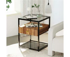 Black glass surfaced Coffee table for home and office