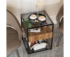 Black glass surfaced Coffee table for home and office