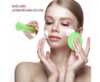 Compressed Facial Sponge Face Cleansing Sponge Makeup Removal Sponge Pad Exfoliating Wash Round Face Sponge - Green