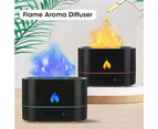 Double Color Flame Diffuser Essential Oils Fragrance Aroma Air Humidifier and Scent Diffuser Electric Smell for Home Distributor - Black
