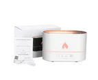 Double Color Flame Diffuser Essential Oils Fragrance Aroma Air Humidifier and Scent Diffuser Electric Smell for Home Distributor - Black