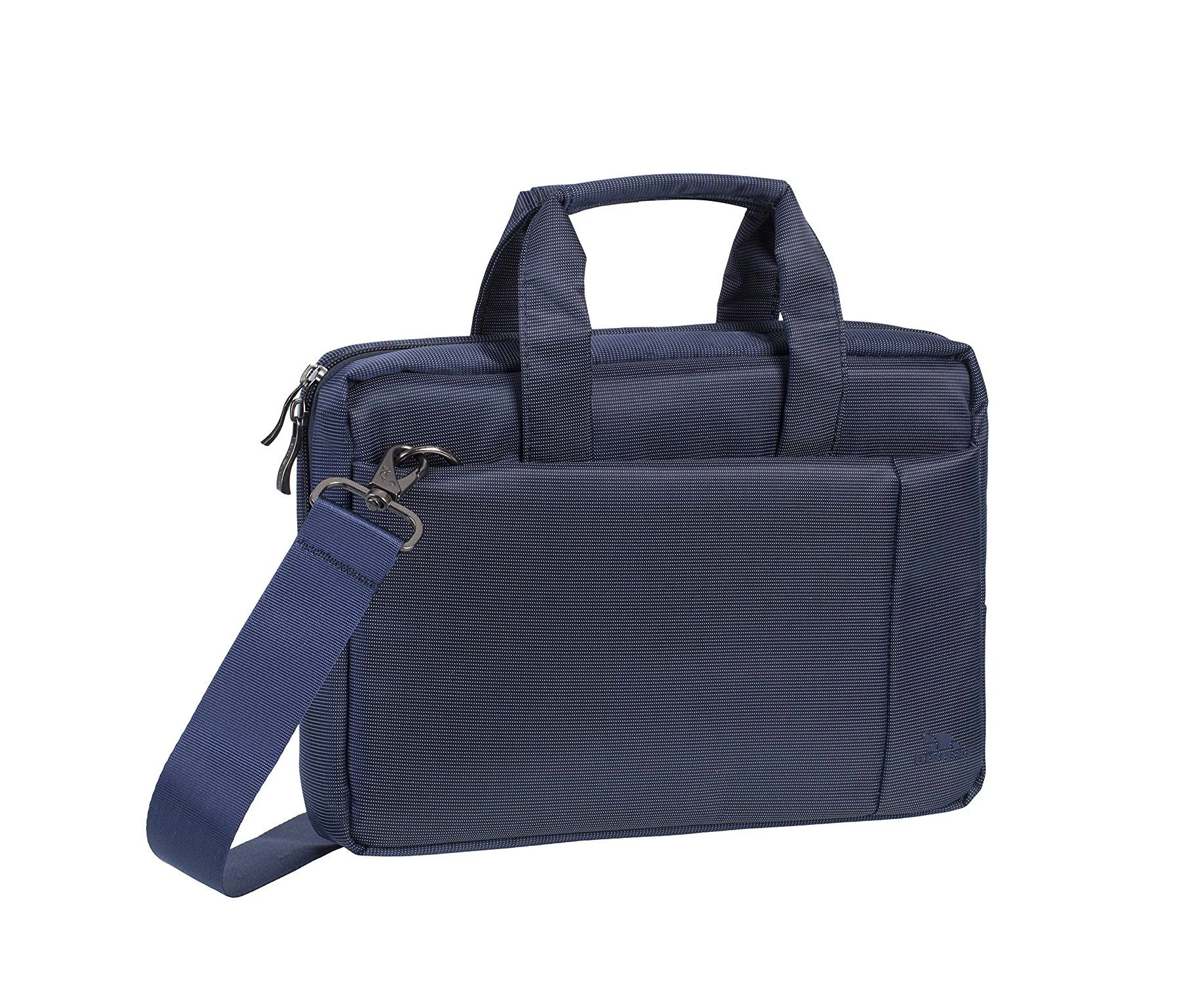 (34cm , Blue) - Rivacase 34cm Laptop Bag, Elegant, Professional, Water Resistant, Blue Colour