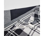 RANS Madrid Stripe & Check Tea Towels | 3 piece set | Black