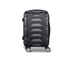 Wanderlite 20" 55cm Luggage Trolley Travel Suitcase Set TSA Hard Case Lightweight Strap