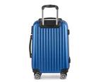 Wanderlite 28" 75cm Luggage Trolley Travel Suitcase Set Carry On Hard Case TSA Lock Lightweight Blue