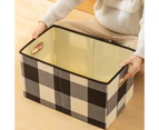 Clothes Organizer Large Capacity Space-saving Fabric Multi-functional Office Documents Magazines Box Household Supplies-Coffee