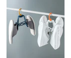 Rotatory Stackable Balcony Shoes Sock Insole Drying Storage Shelf Hanger Rack-Green
