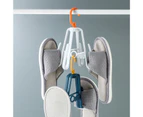 Rotatory Stackable Balcony Shoes Sock Insole Drying Storage Shelf Hanger Rack-Green