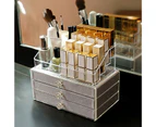 Drawer Design Jewelry Display Box Dustproof Acrylic Ladies Pendant Jewelry Storage Box for Woman-Grey