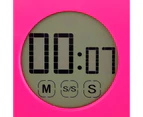 Student Timer Mute Time Display Magnetic Touch Screen Digital Learning Timer for Study-Pink