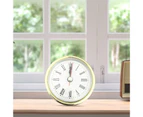 1 Set Insert Quartz Clock Eye-catching High Durability Plastic Mini Quartz Movement Clock Supplies for Home-Golden