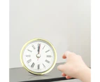 1 Set Insert Quartz Clock Eye-catching High Durability Plastic Mini Quartz Movement Clock Supplies for Home-Golden