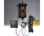 1 Set Clock Movement Volume Labor-saving Low Noise Convenient Simple Replaceable Plastic Quartz Movement Clock Replacement Parts Set Clock Accessory-Black