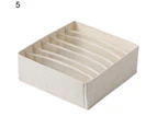 Storage Box Compartment Design Anti-wear Rectangular Divided Folding Clothes Organizer for Daily Use-5#