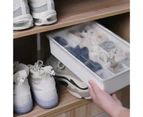 Underwear Storage Box Convenient Stackable PP Large Capacity Socks Storage Box for Bedroom-Transparent