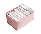 Practical Large Capacity Clothes Storage Box Dustproof Multi-use Fabric Clothes Storage Case for Home-Pink