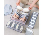 3Pcs/Set Foldable Home Scarf Sock Bra Underwear Storage Organizer Drawer Box-Grey