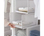 Detachable Multi-layer Wardrobe Clothes Socks Storage Basket Shelf Organizer-1#