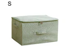 Folding Storage Box Zipper Lid Clothes Underwear Cabinet Basket Holder Organizer-Green