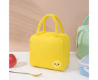 Large Capacity Thermal Insulated Bag Tear Resistant 600D Oxford Cloth Picnic Hiking Insulated Tote Bag for Work-Yellow