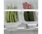 Fridge Drawer Large Capacity Unique Design Plastic Pullable Refrigerator Storage Box for Kitchen-Clear