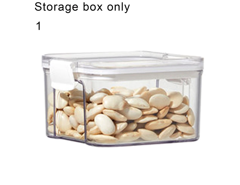 Sealed Can Transparent Large Capacity PP Visible Food Storage Container for Home-White