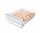 Egg Storage Holder with Lid Large Capacity 2 Styles Single/Double Layer Egg Storage Container for Kitchen
