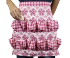 Apron Printing Anti-stain Multifunctional Multi-pocket Egg Collecting Apron for Farm-12#