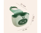 Sink Storage Basket Adjustable Snap Button PP Cute Animal Pattern Hanging Drain Bag for Kitchen-Green
