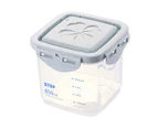 240/650/1000/1800ml Storage Box Healthy Reusable Portable Large Capacity Grain Storage Tank for Kitchen-Blue