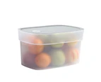 Food Storage Box Portable Healthy Multi-layered Fresh Keeping Food Container for Kitchen-Grey