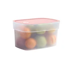 Food Storage Box Portable Healthy Multi-layered Fresh Keeping Food Container for Kitchen-Pink
