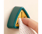 Towel Storage Plug Wall-mounted Self-adhesive TPR Water-proof Hanger Rack for Kitchen-Atrovirens