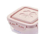 240/650/1000/1800ml Storage Box Healthy Reusable Portable Large Capacity Grain Storage Tank for Kitchen-Pink