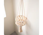 Fruit Basket Breathable Saving Space Cotton Flower Pot Hanging Fruit Basket for Bedroom
