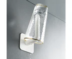 2Pcs Wall Mounted Kitchen Pod Lid Bathroom Toilet Paper Hooks Storage Holder-White